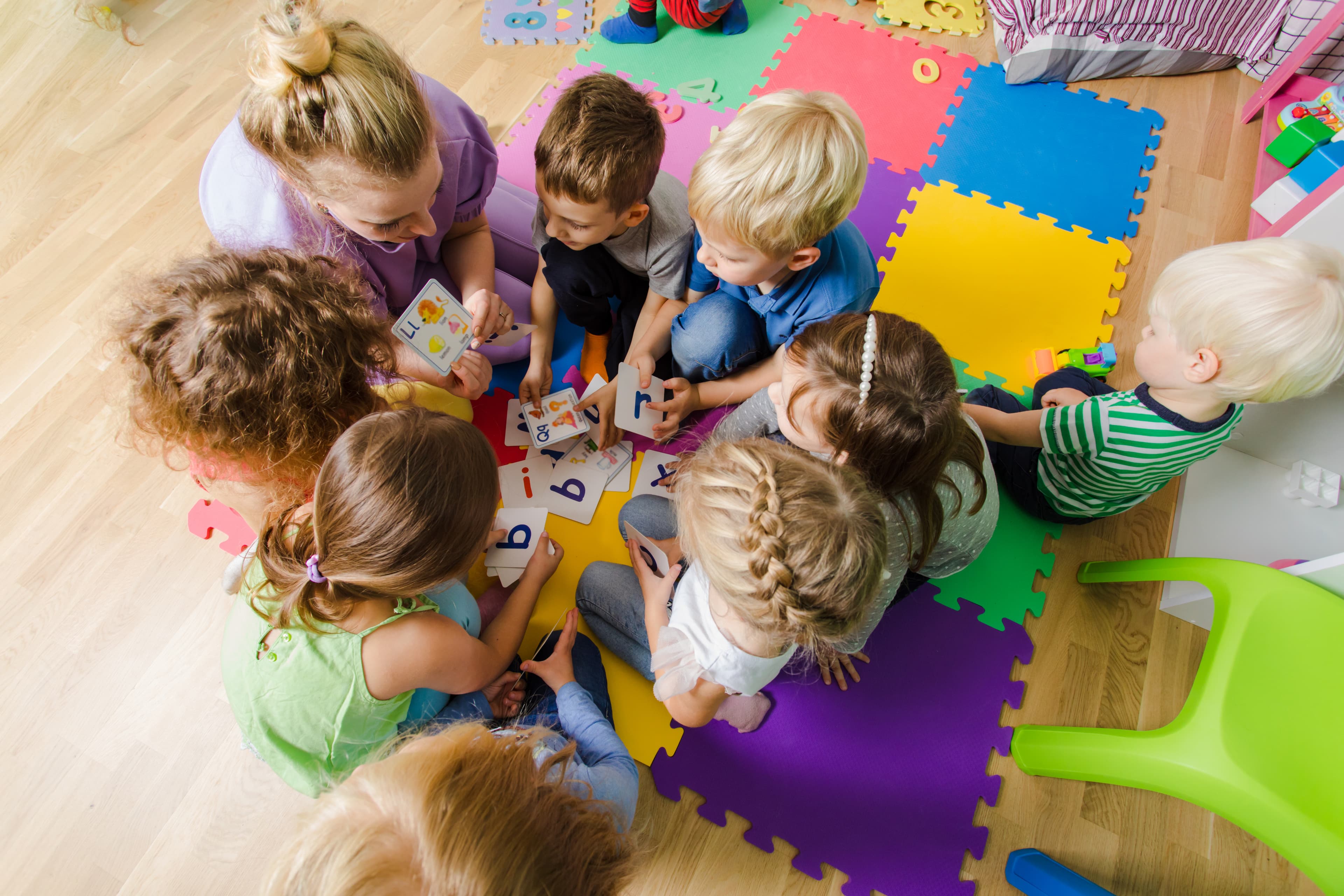 Pre-school children at Havelock House Day Nursery in Saltley